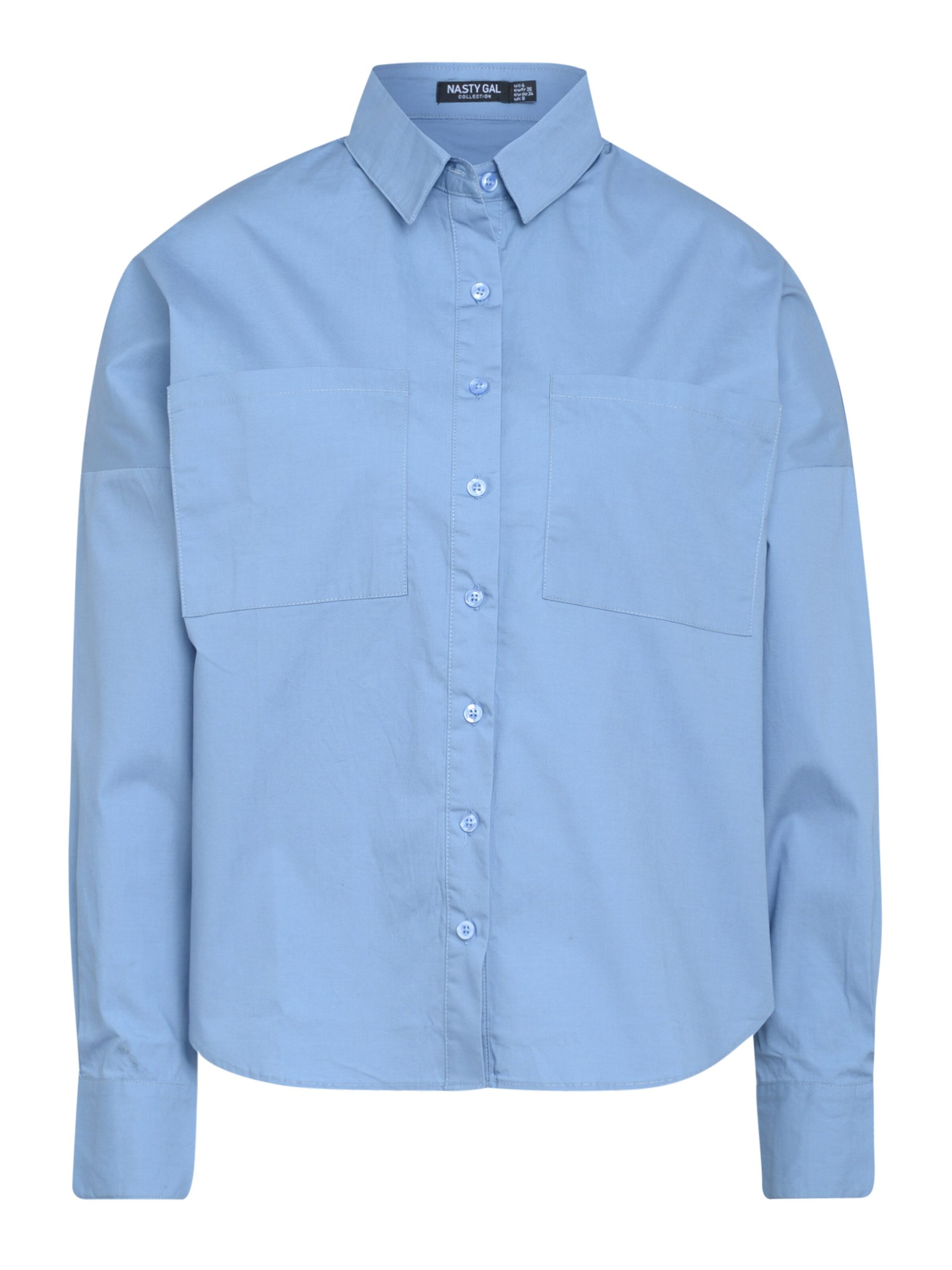 Blusa Nasty Gal Petite en Azul Denim 8480051 En oferta