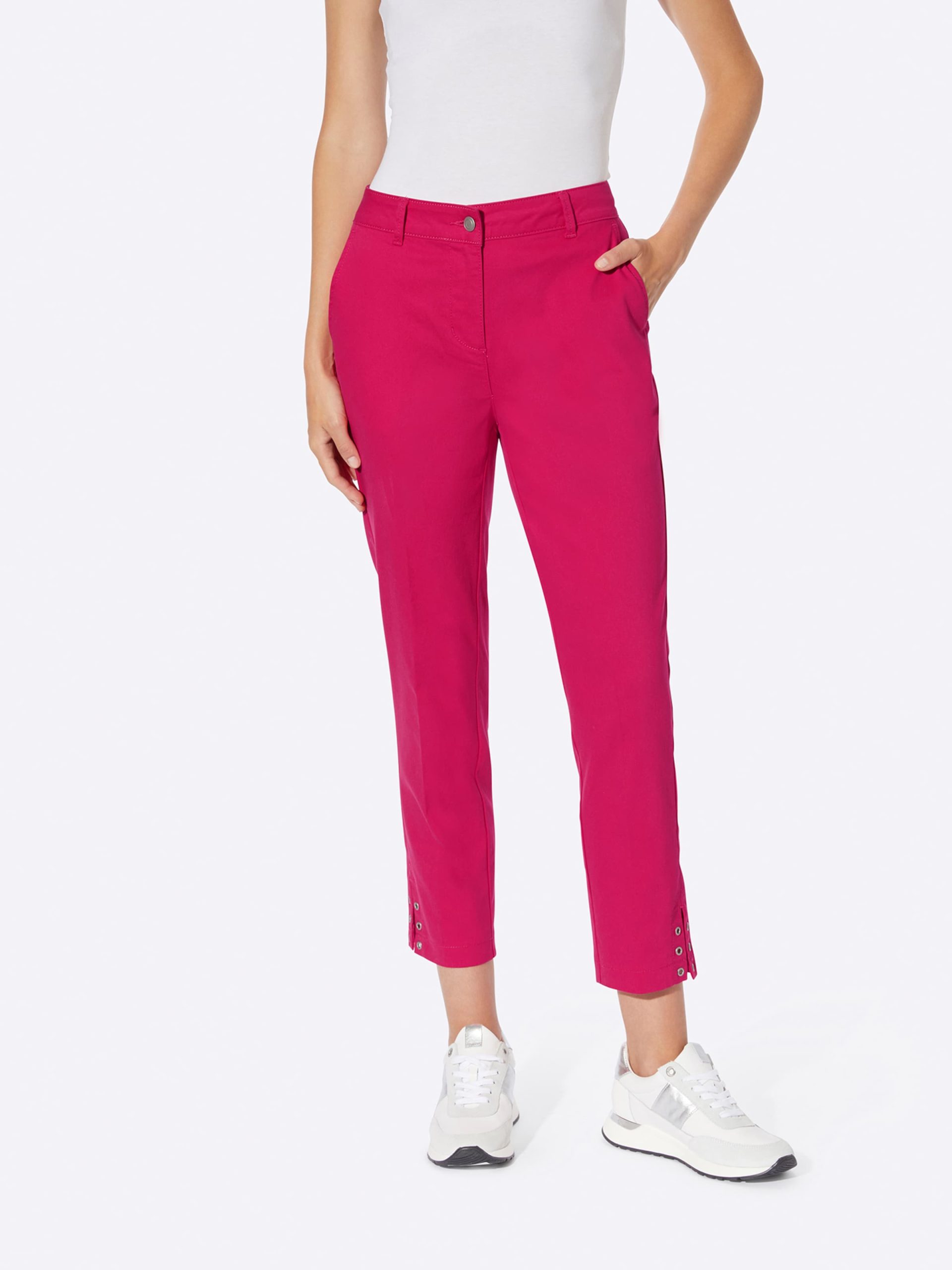 Slimfit Pantalón heine en Magenta 17307841 En oferta