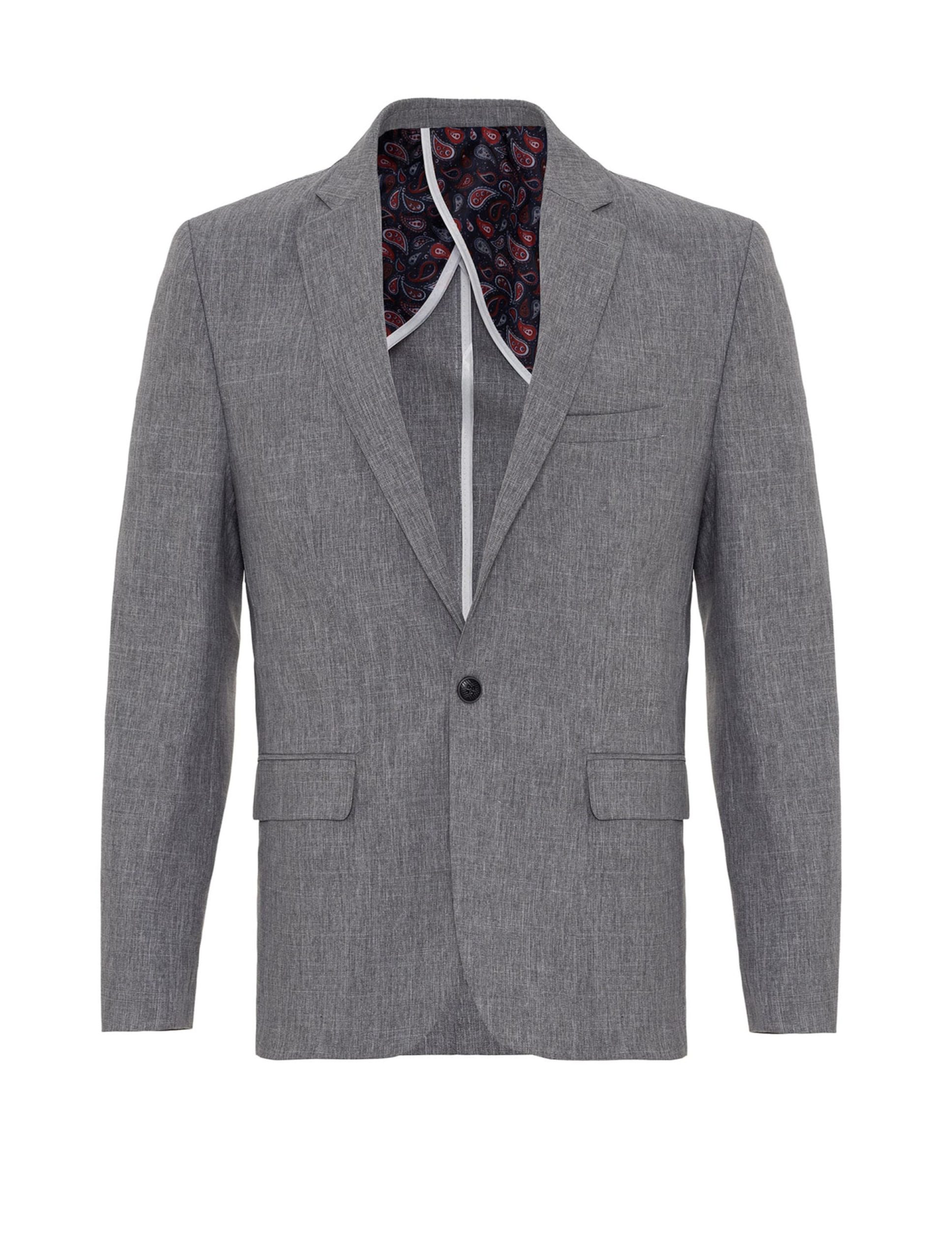 Ajuste estrecho Chaqueta saco Daniel Hills en Gris, Negro 17130153 Suministro