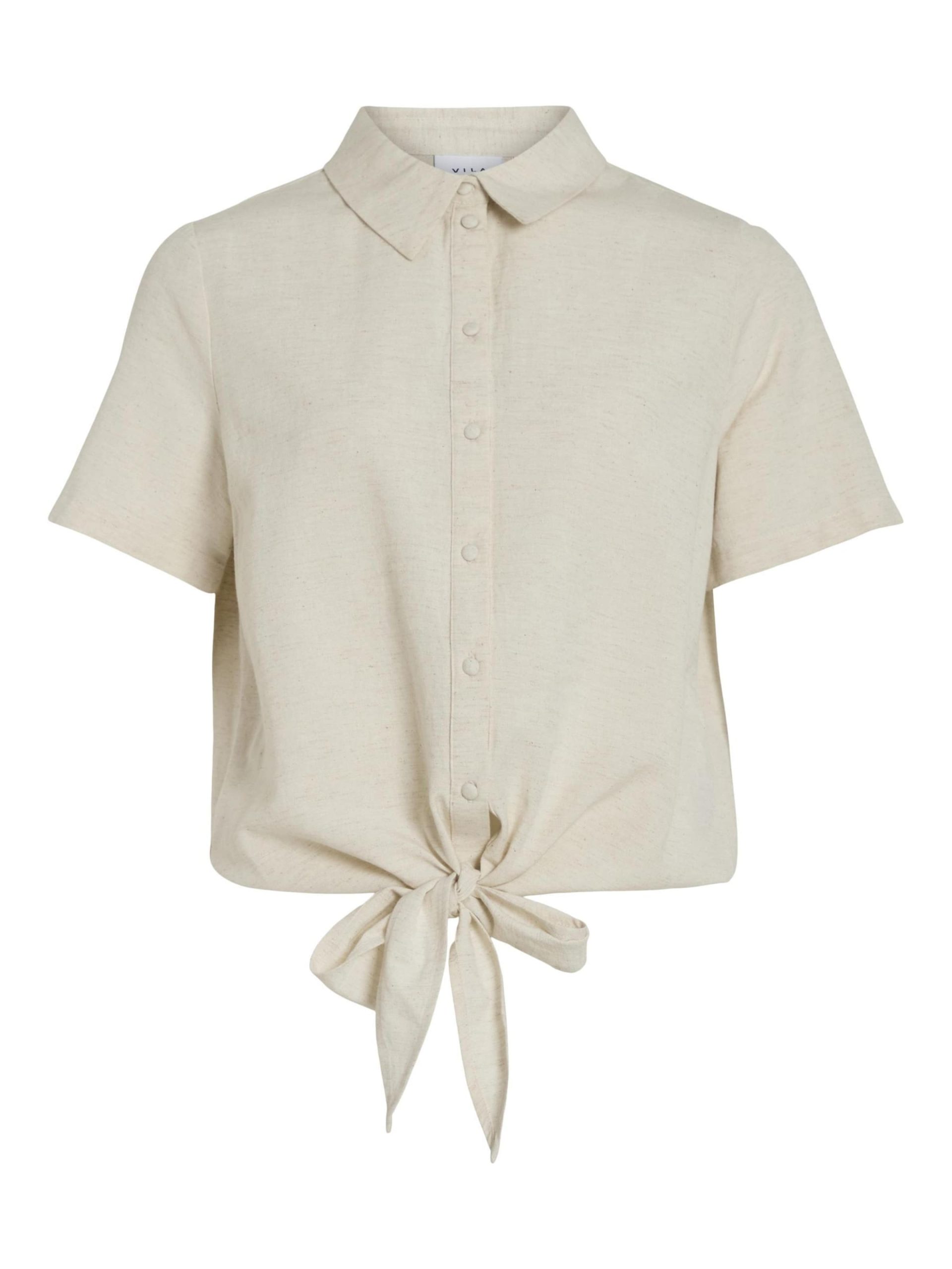 Blusa 'Prisilla' VILA en Blanco Natural 17279025 ¡Tendencia ahora!