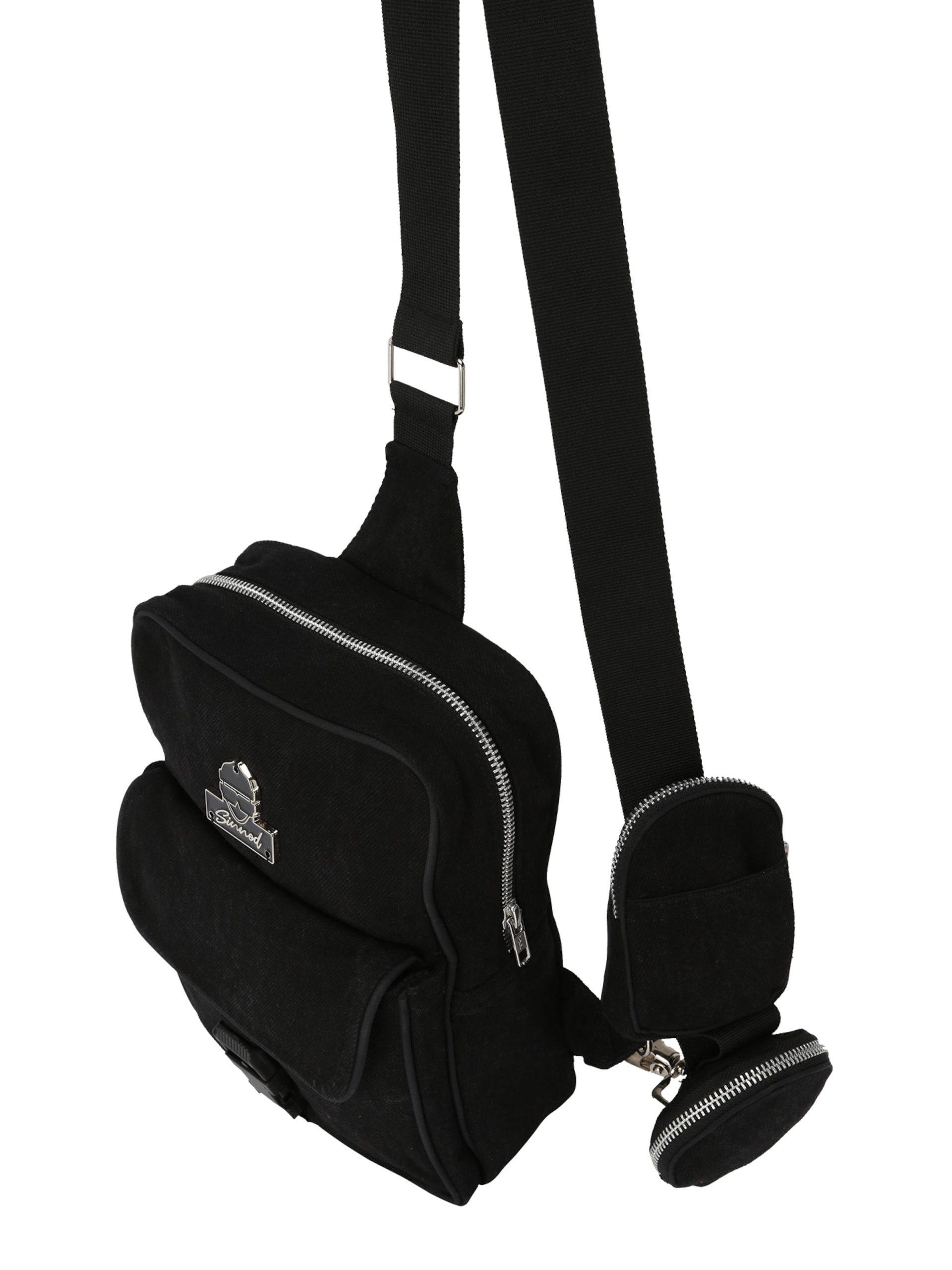 Mochila 'Upcycled' Sinned x ABOUT YOU en Negro Denim 8549105 Venta flash