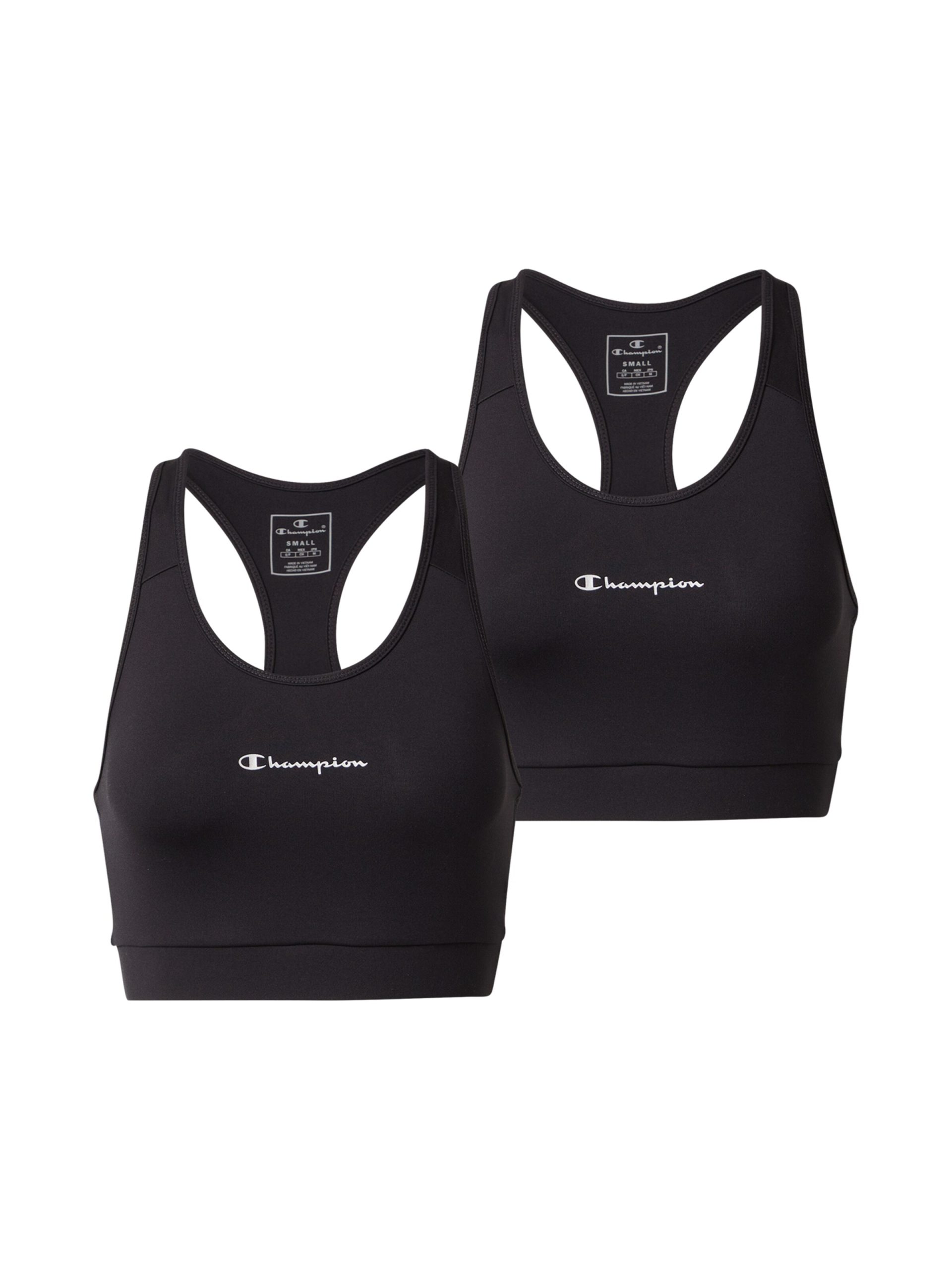 Bustier Sujetador deportivo Champion Authentic Athletic Apparel en Negro 8536611 Trato en línea