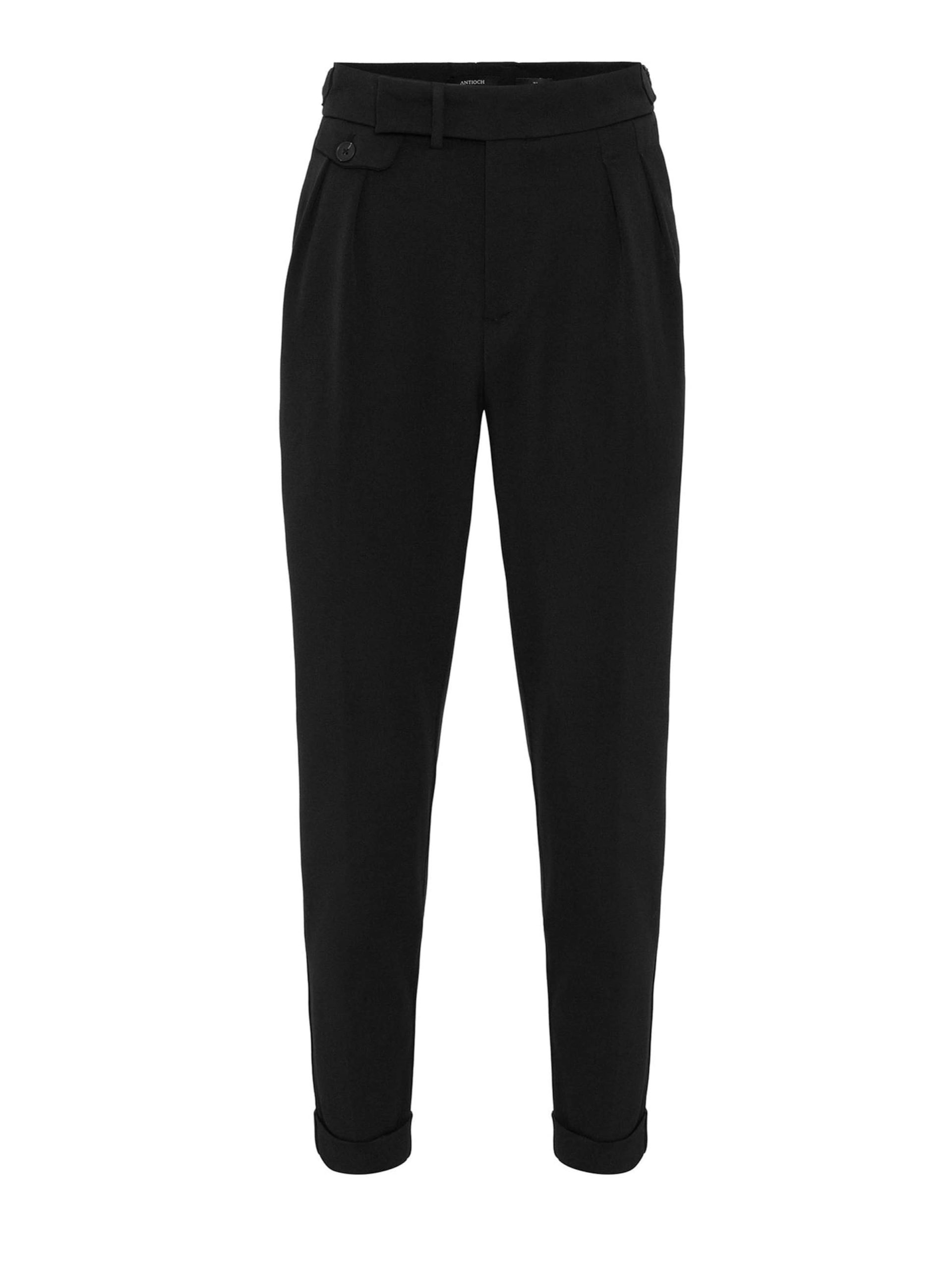 Slimfit Pantalón plisado Antioch en Negro 17182276 Descuento