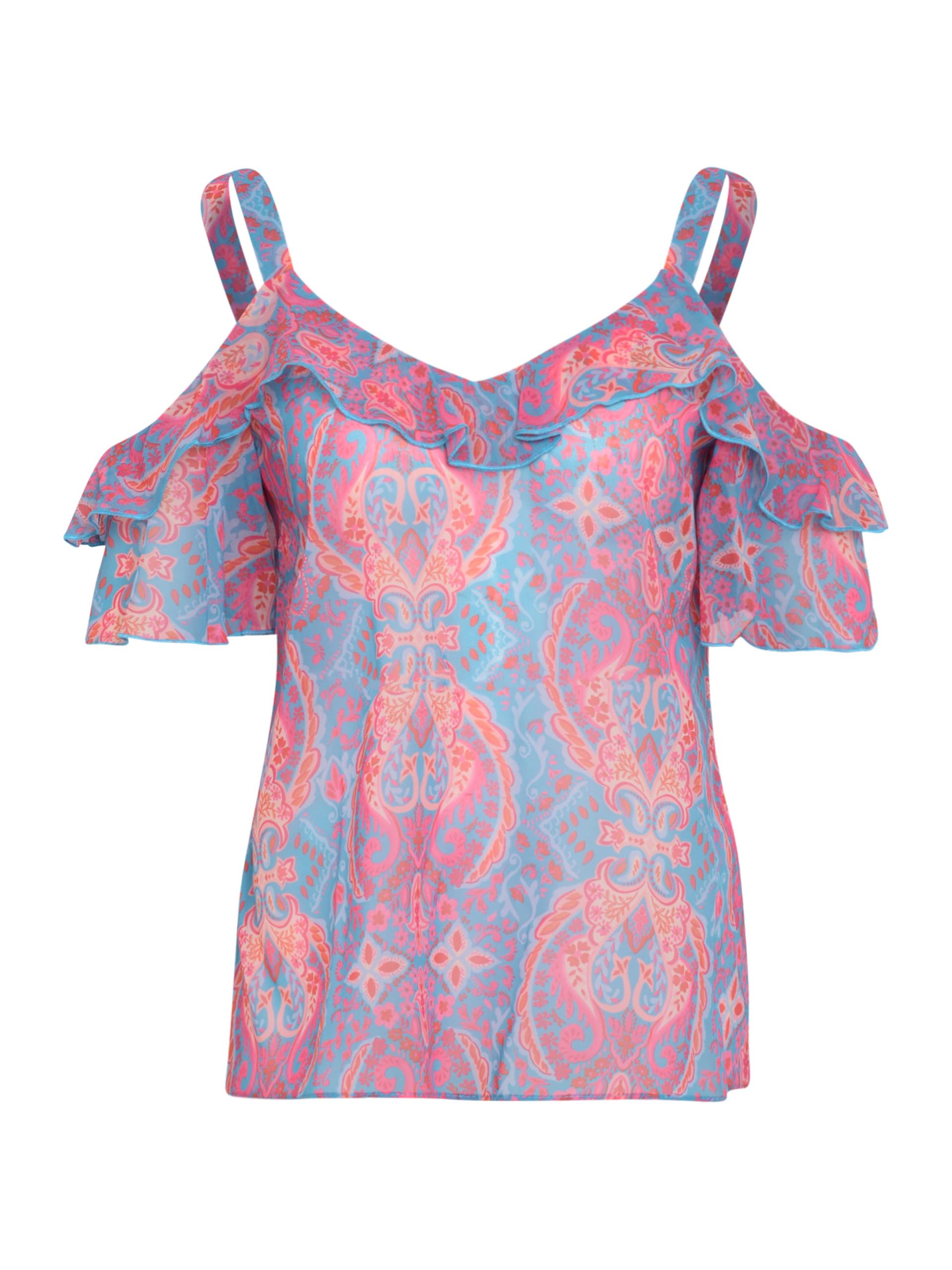 Blusa Wallis Petite en Azul Pastel, Azul Claro 8479960 Barato