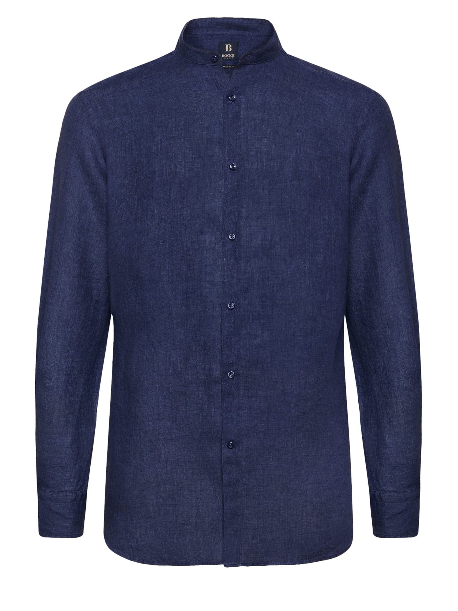 Ajuste regular Camisa Boggi Milano en Navy 16844721 Liquidación