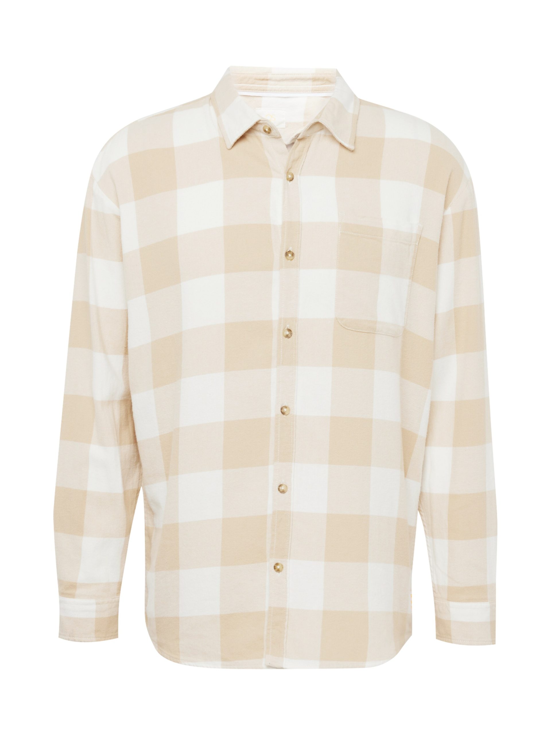 Ajuste confortable Camisa QS en Marrón Claro 16848031 Venta flash
