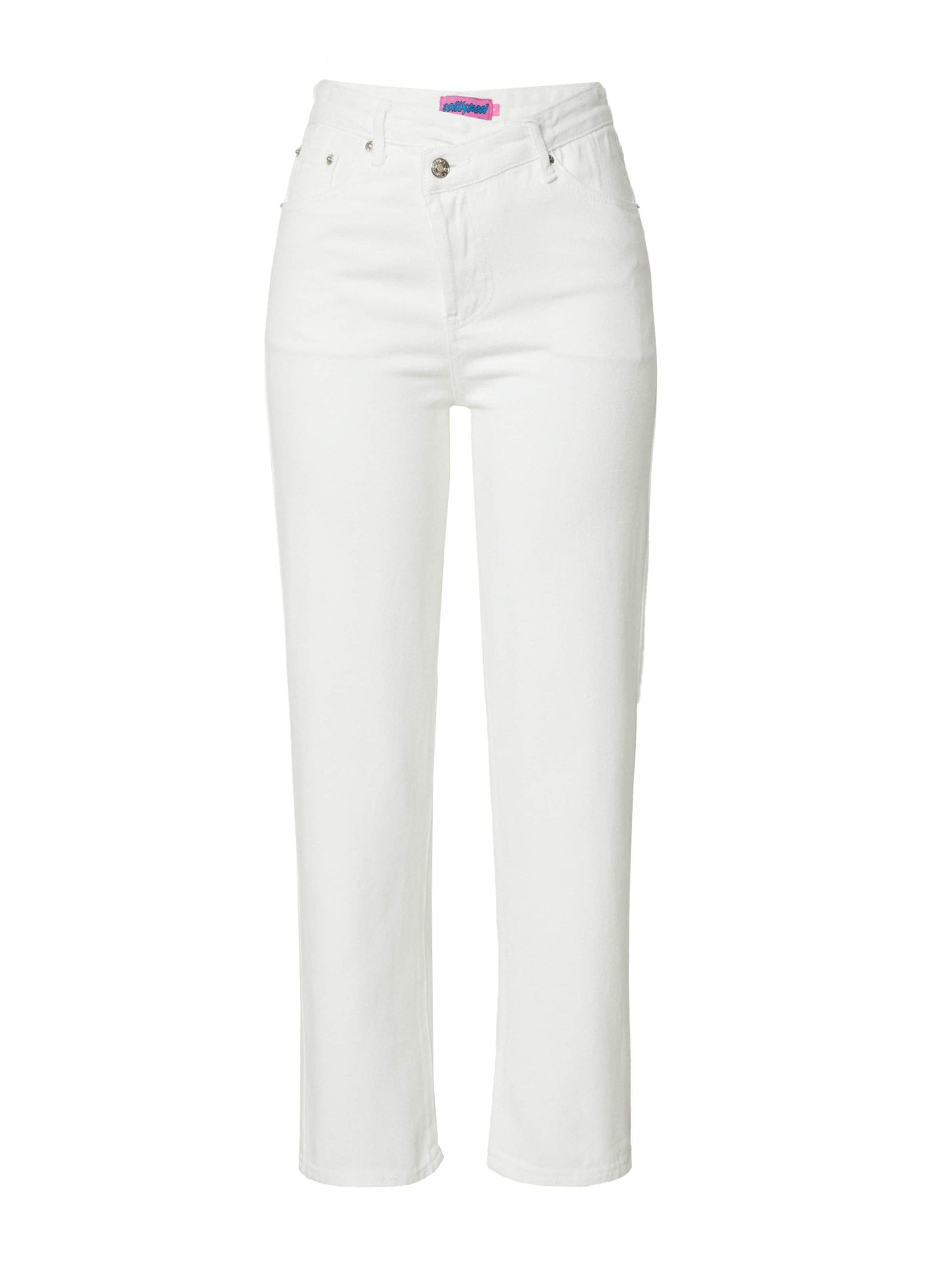 regular Vaquero 'I Am The American Dream' Edikted en Blanco Denim 8511251 Liquidación