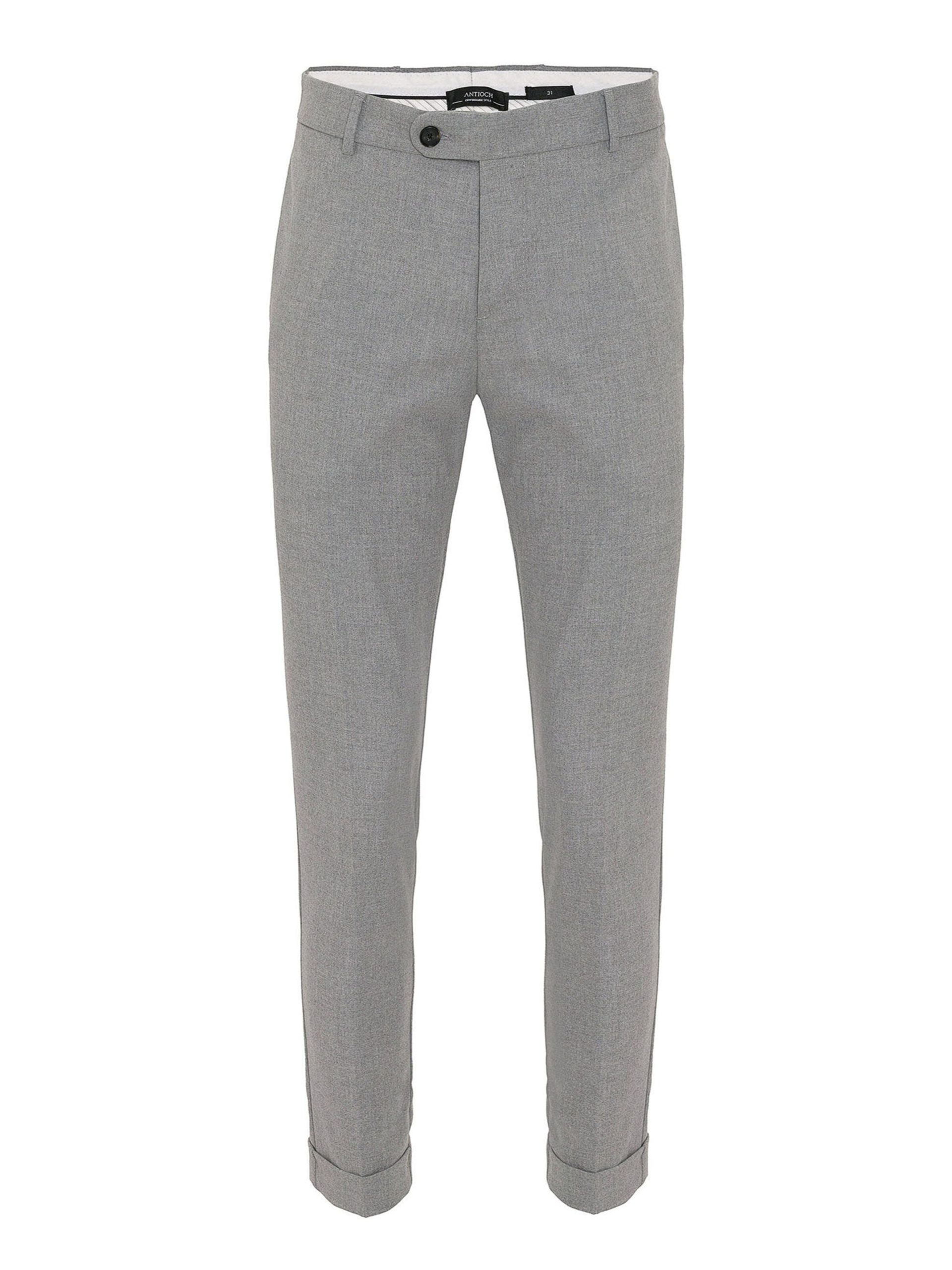 Slimfit Pantalón de pinzas Antioch en Gris Claro 17175737 Oferta