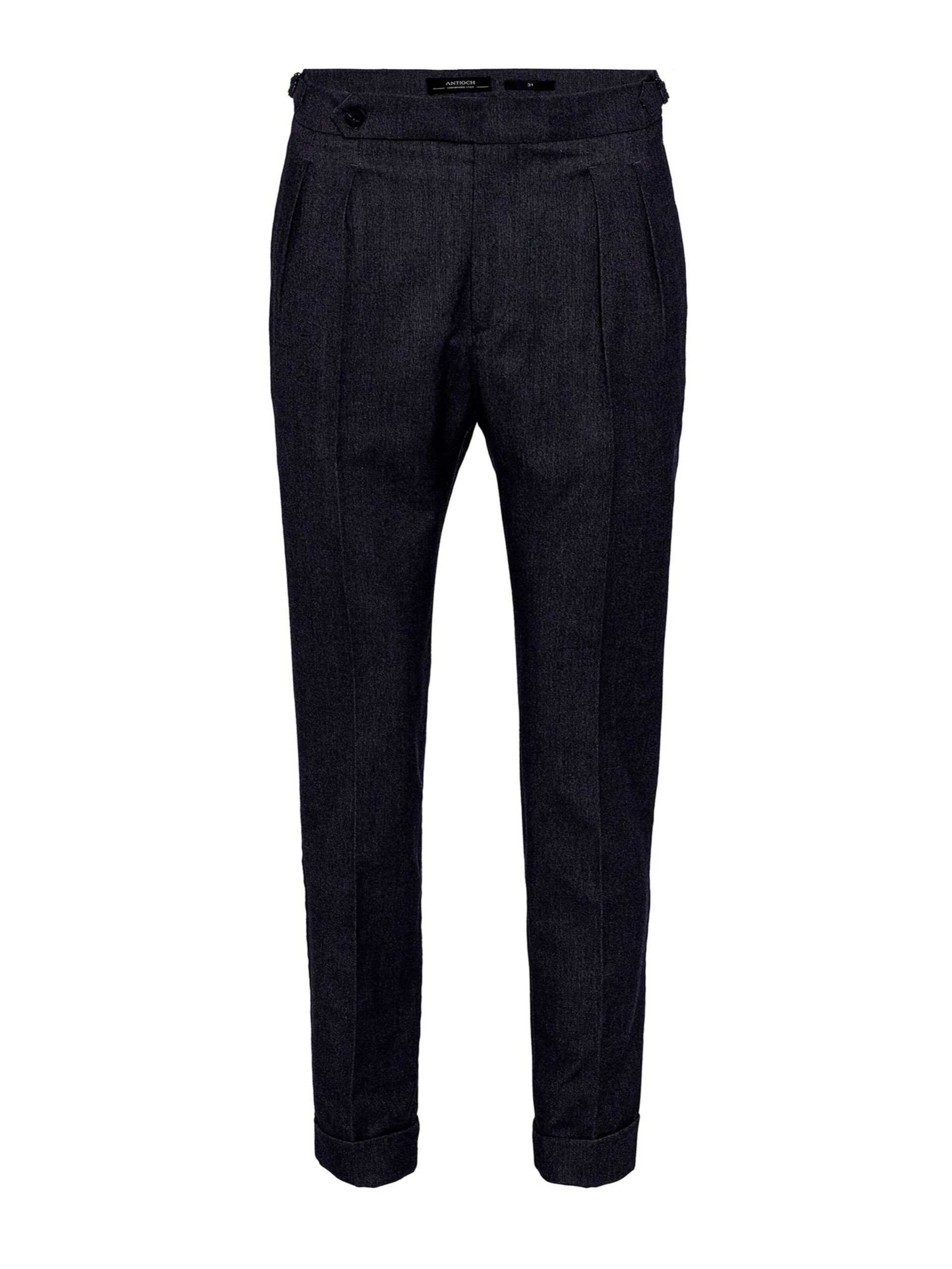 Tapered Pantalón plisado Antioch en Navy 17189285 En oferta