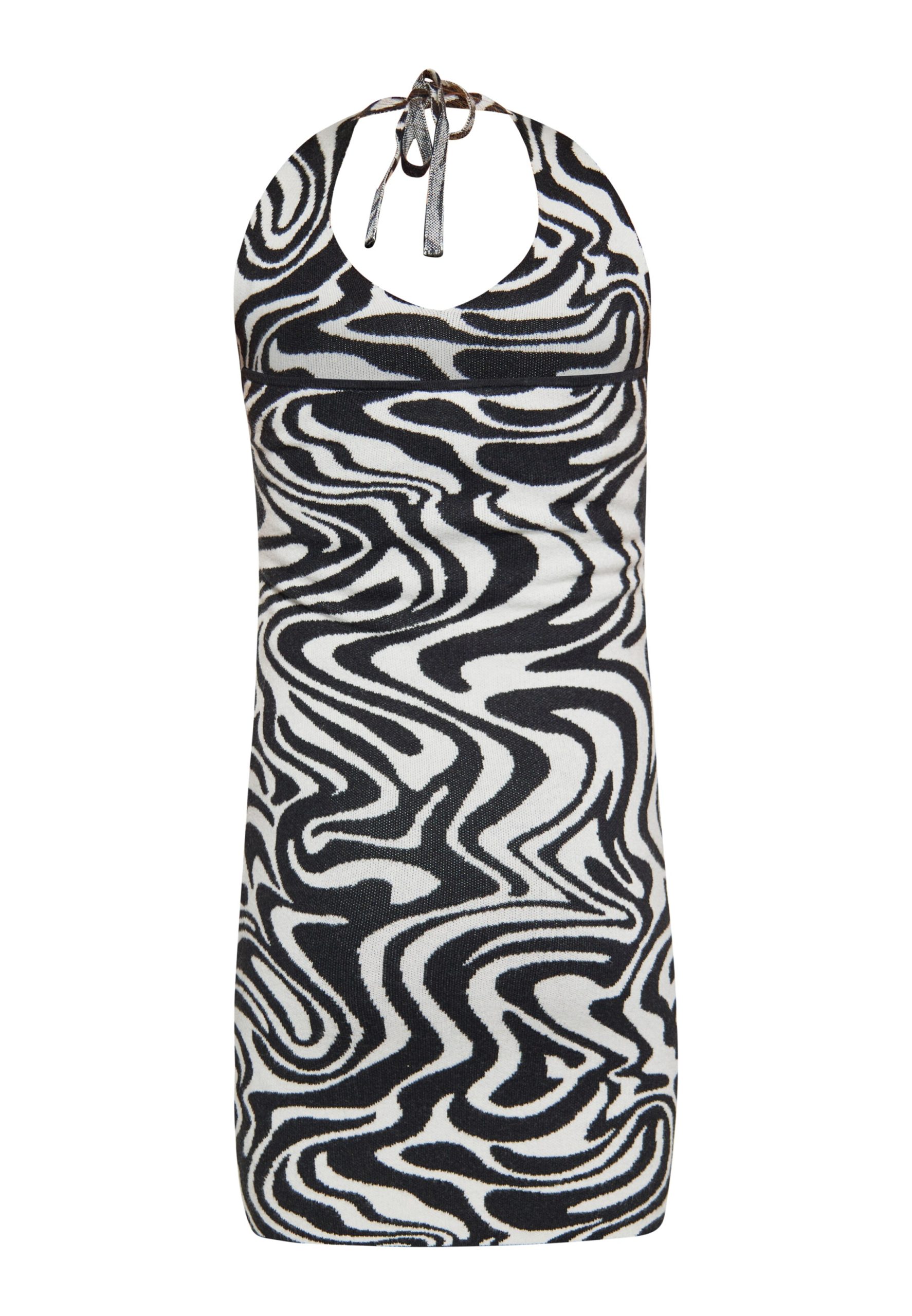 Vestido de punto MYMO en Negro, Blanco 17280916 Liquidación