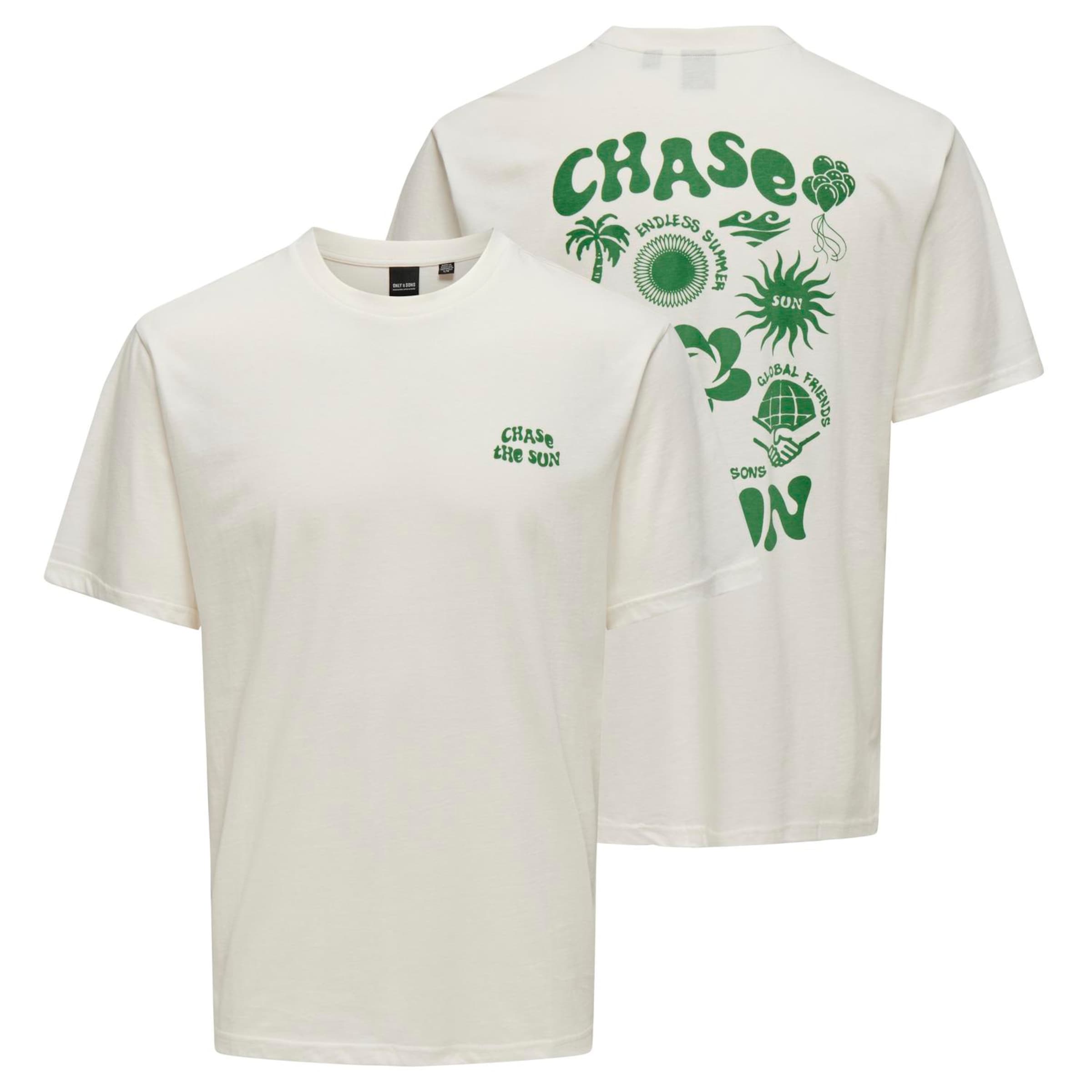 Camiseta 'MACE' Only & Sons en Blanco Natural 17207074 Oferta caliente