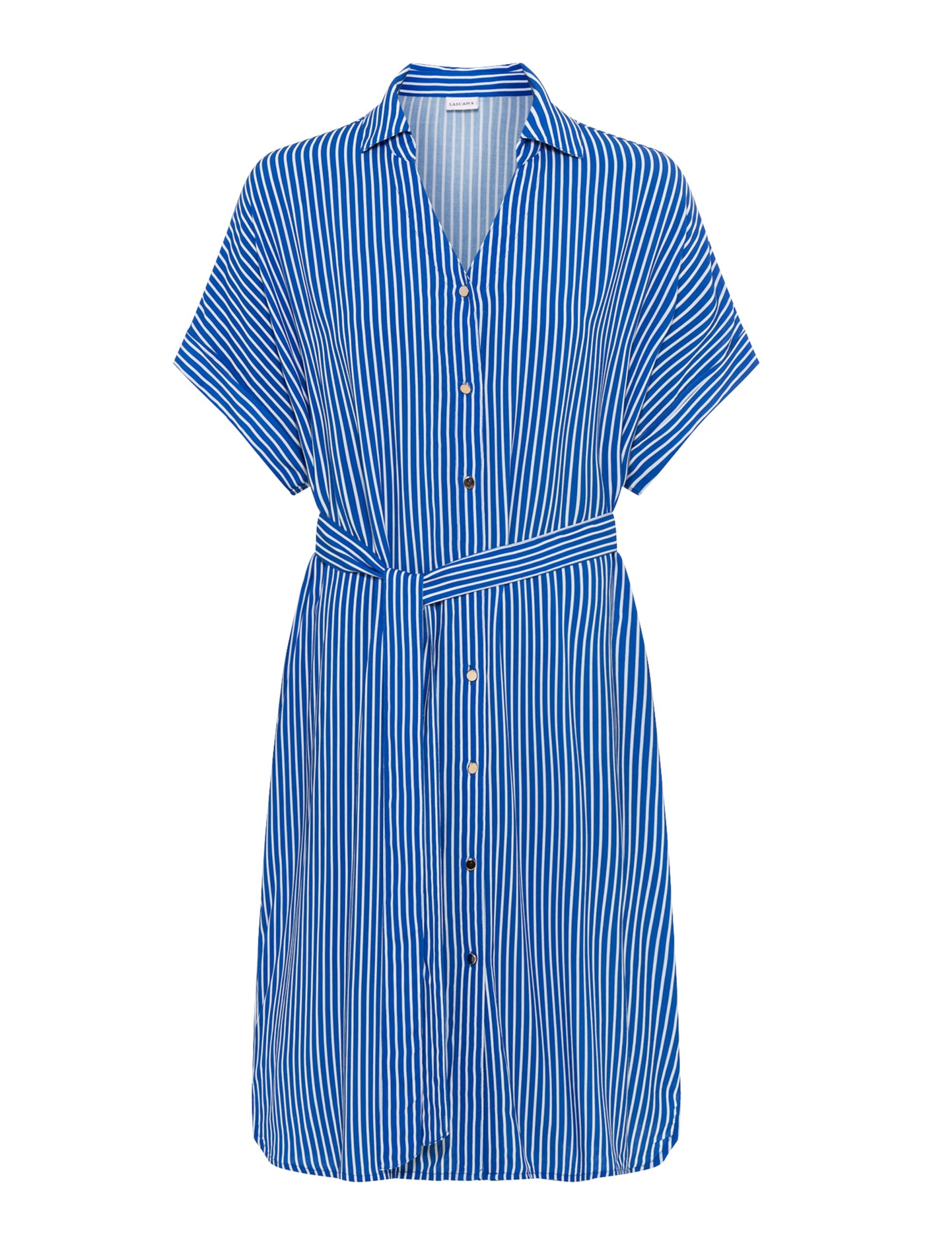 Vestido camisero LASCANA en Azul, Blanco 16978194